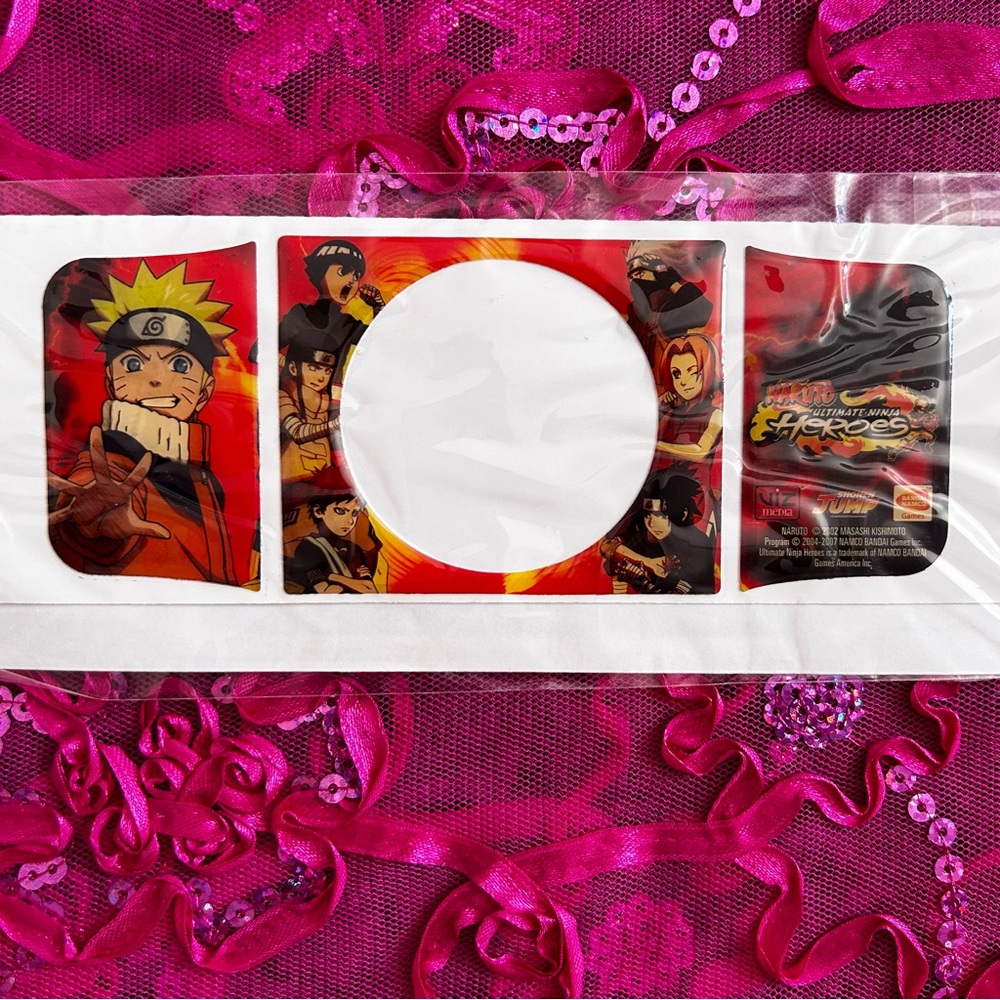 NIP/NWT naruto playstation PSP console sticker